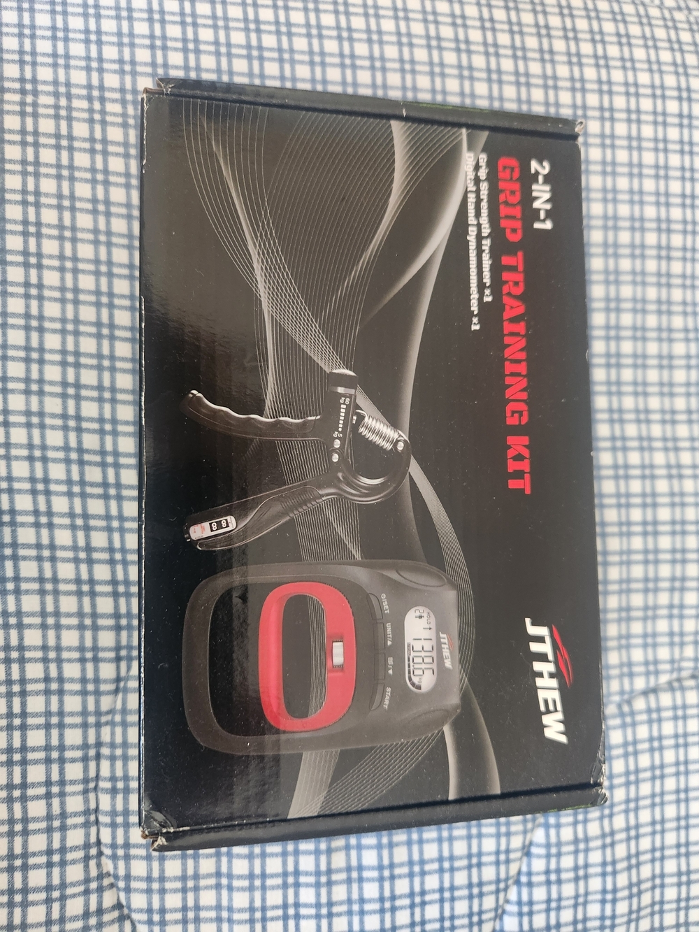 2-in-1 Grip Training Kit — Black and Red Hand Exerciser